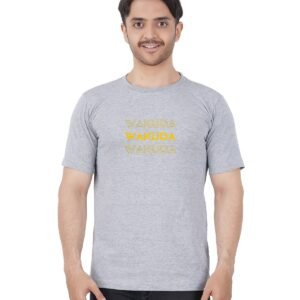 Grey Wakuda - Printed T-shirt - Wakuda