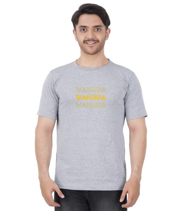 Grey Wakuda - Printed T-shirt - Wakuda