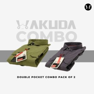 Green, Violet - Pack of 2, Double Pocket Combo - full Sleeve - Wakuda