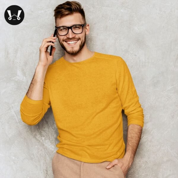yellow Round Neck- Full Sleeve - Wakuda